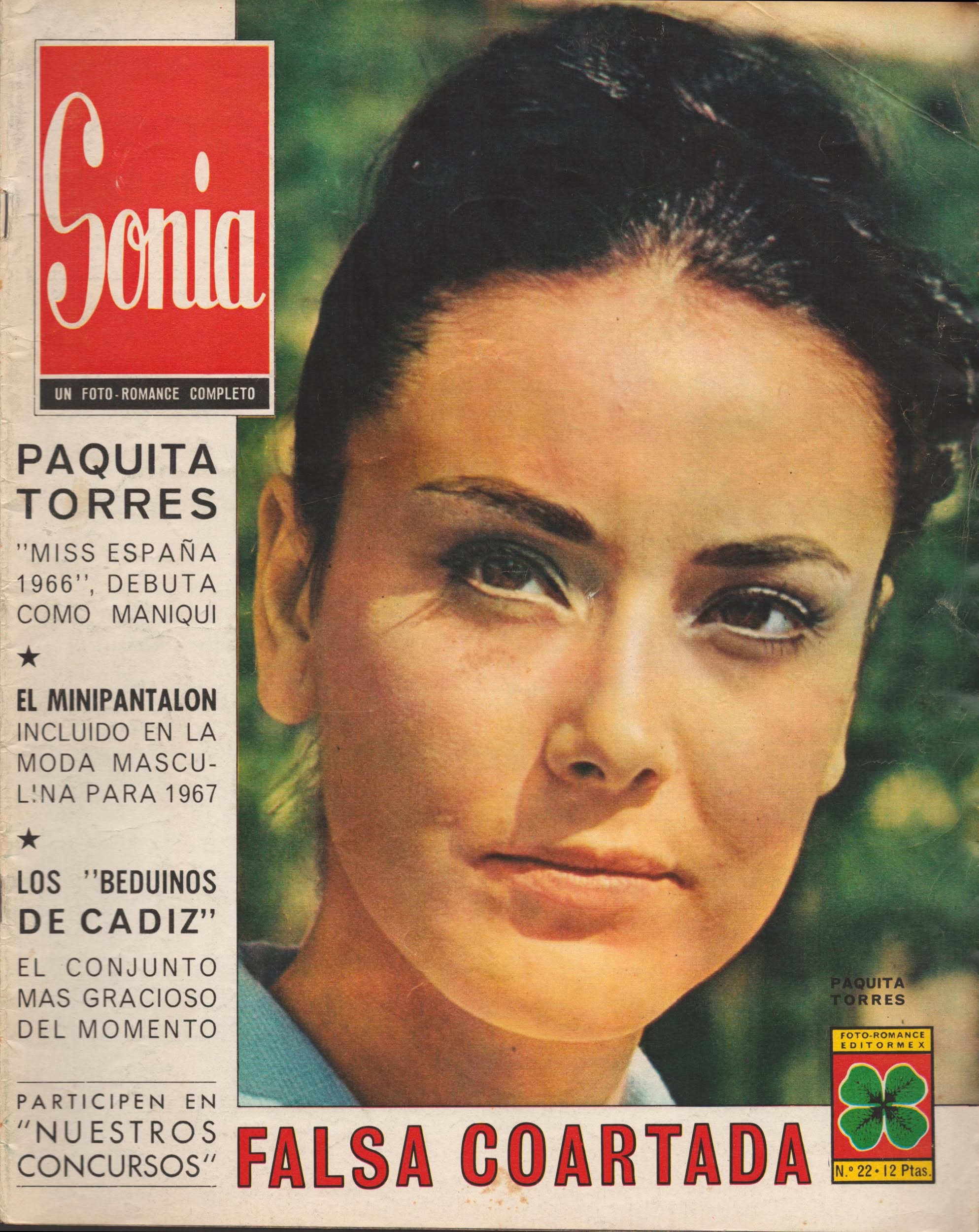 SONIA magazine side cover Issue 22  November 1966