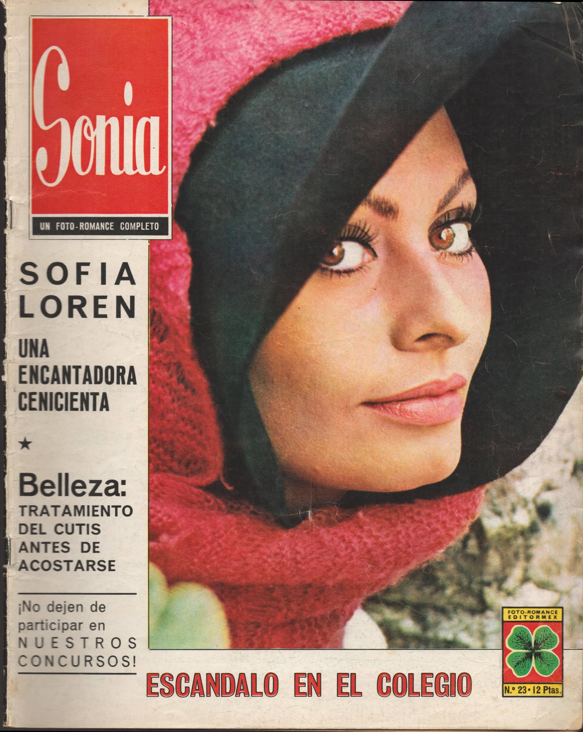 SONIA magazine side cover Issue 23  November 1966