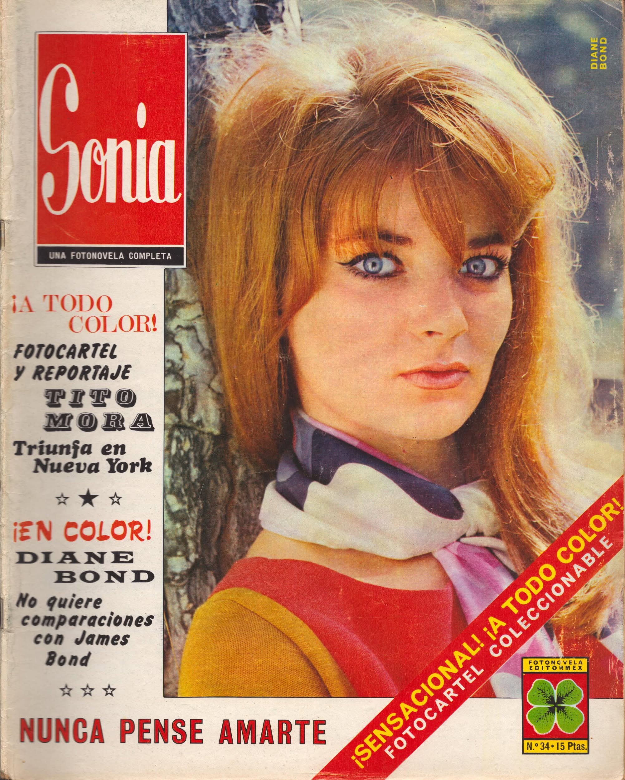 SONIA magazine side cover Issue 34  April 1967