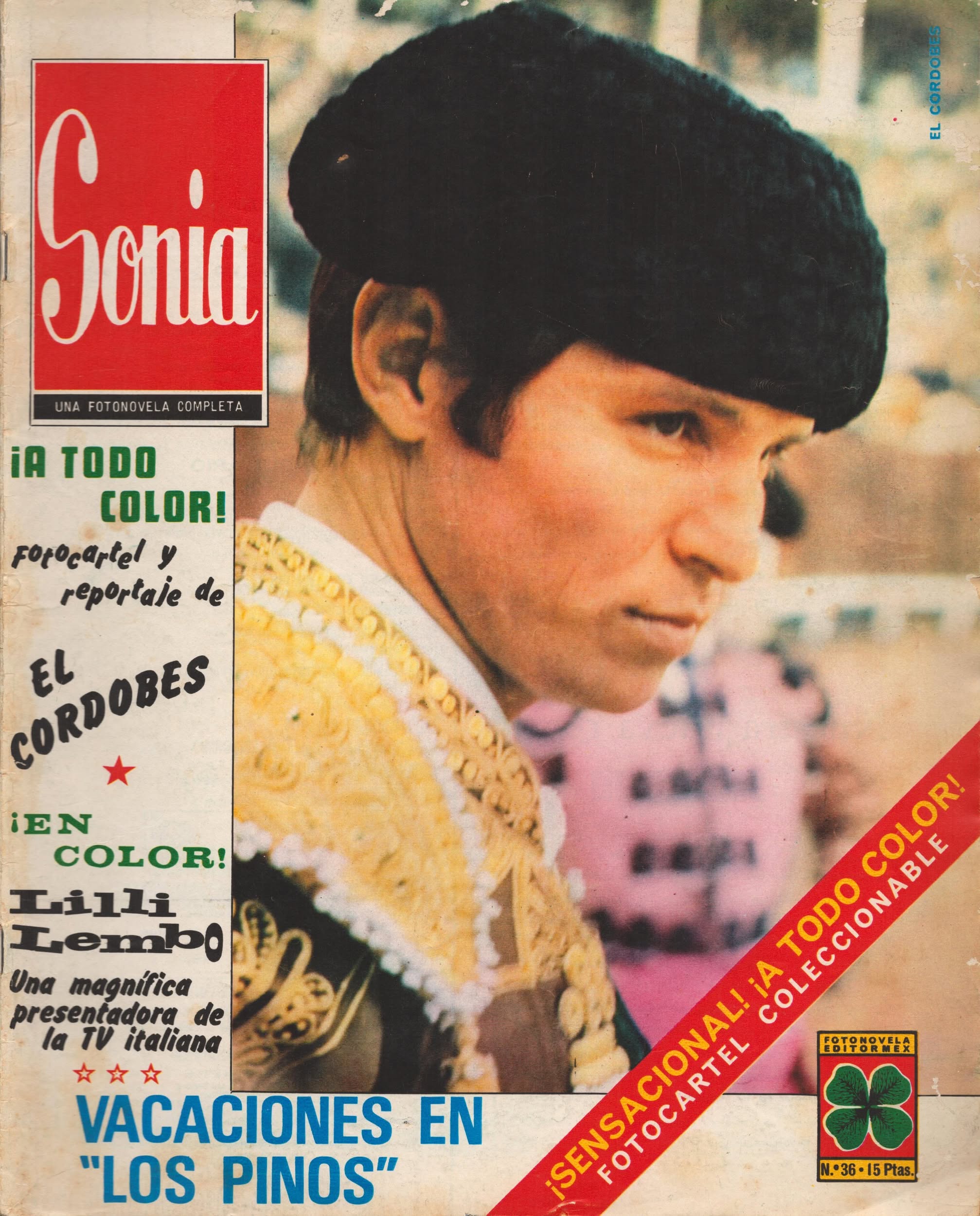 SONIA magazine side cover Issue 36  May 1967
