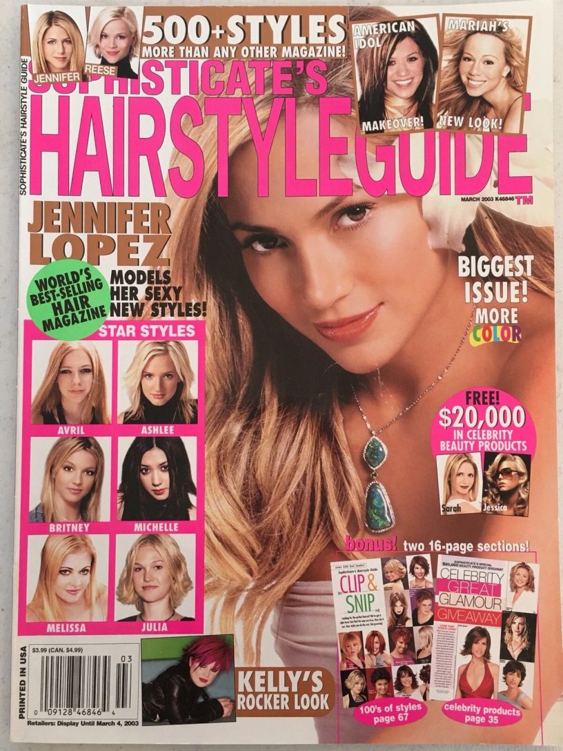 SOPHISTICATES HAIRSTYLE GUIDE magazine side cover  March 2003