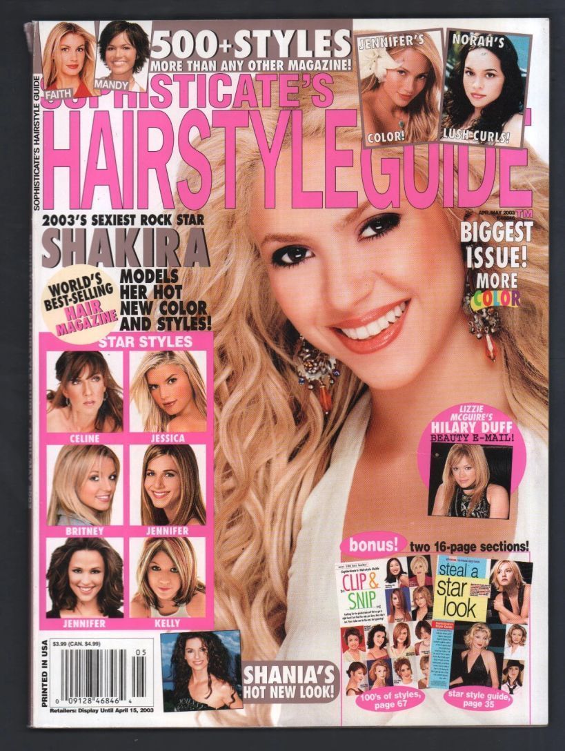 SOPHISTICATES HAIRSTYLE GUIDE magazine side cover  April/May 2003