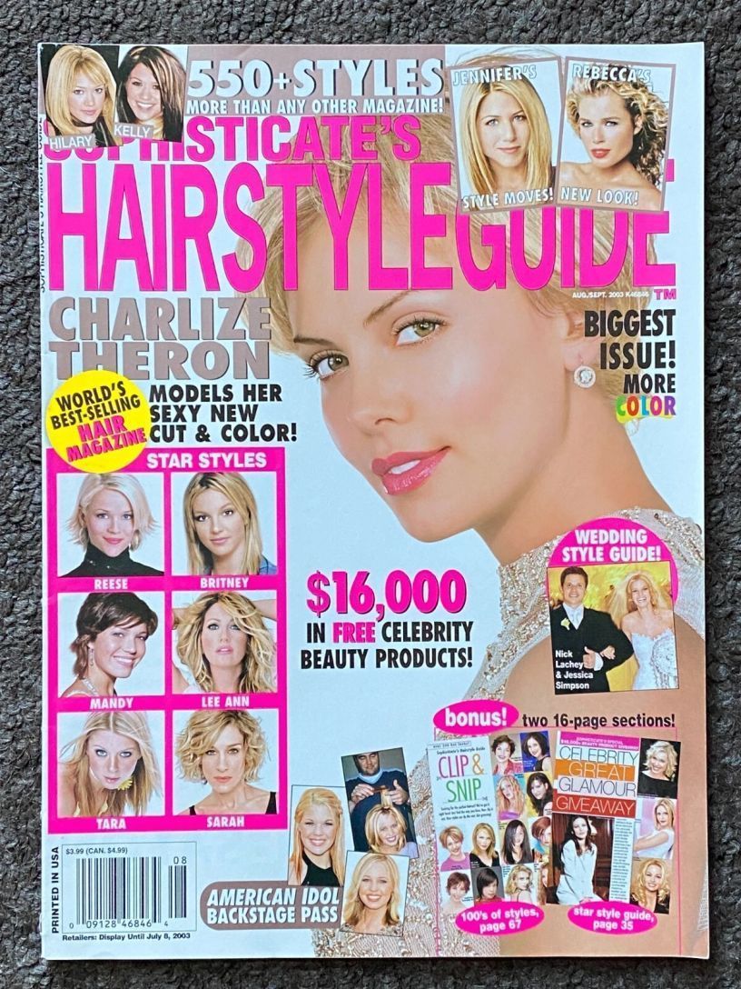 SOPHISTICATES HAIRSTYLE GUIDE magazine side cover  August/September 2003