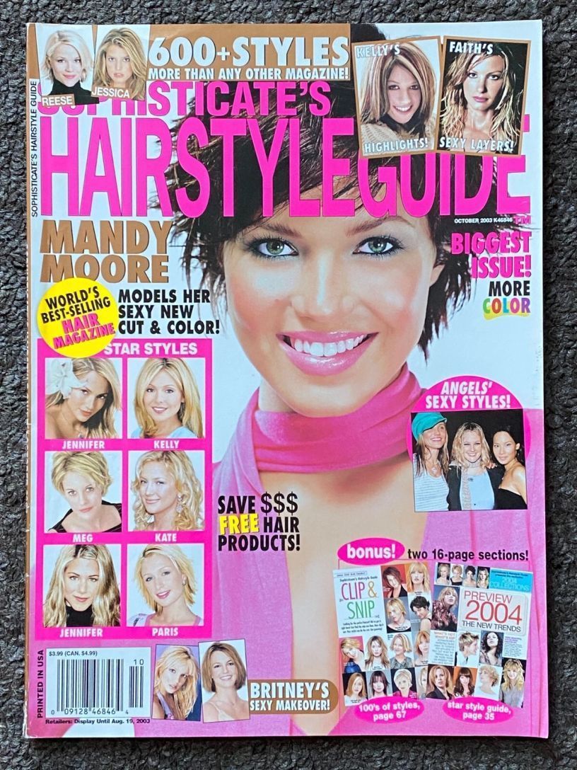 SOPHISTICATES HAIRSTYLE GUIDE magazine side cover  October 2003