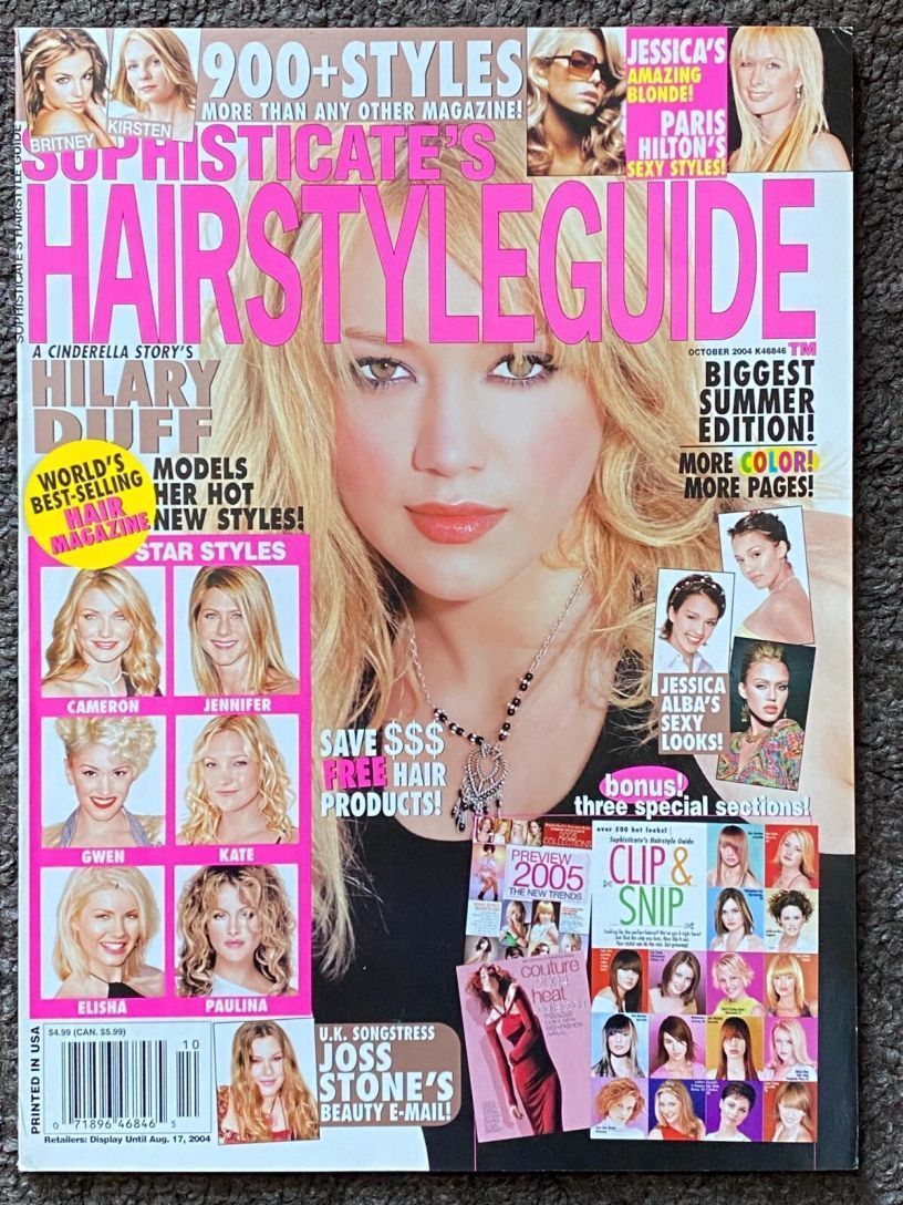 SOPHISTICATES HAIRSTYLE GUIDE magazine side cover  October 2004
