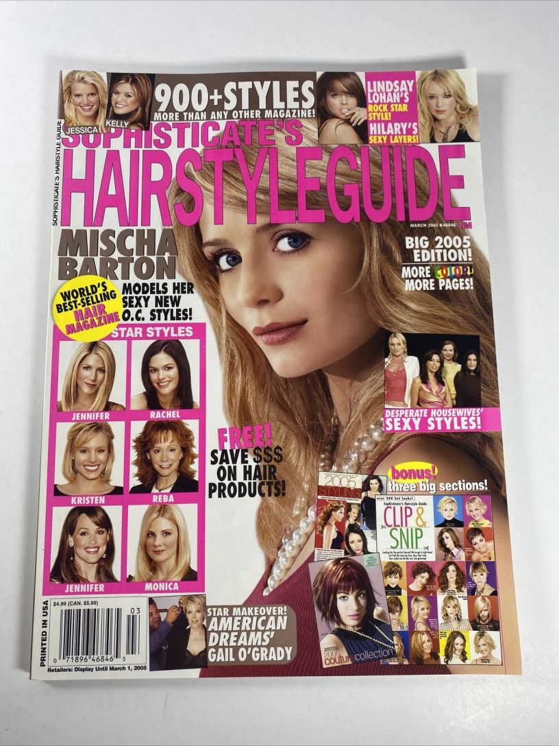 SOPHISTICATES HAIRSTYLE GUIDE magazine side cover  March 2005