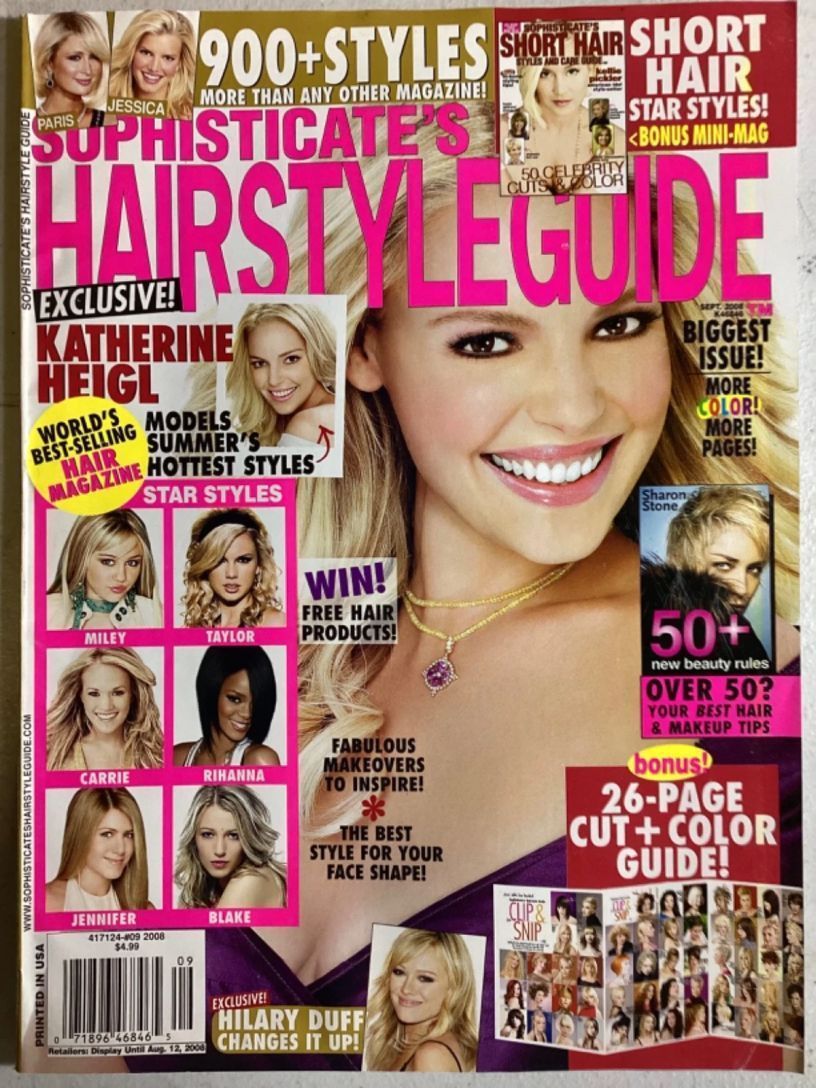 SOPHISTICATES HAIRSTYLE GUIDE magazine side cover  September 2008