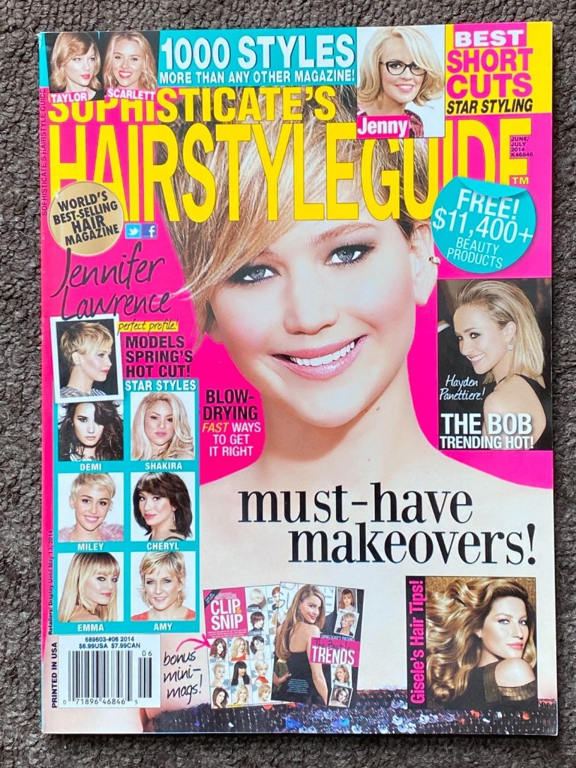 SOPHISTICATES HAIRSTYLE GUIDE magazine side cover  June/July 2014