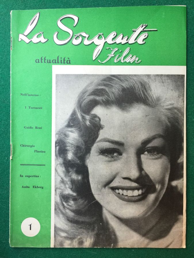 SORGENTE FILM | LA magazine side cover Issue 1  1950