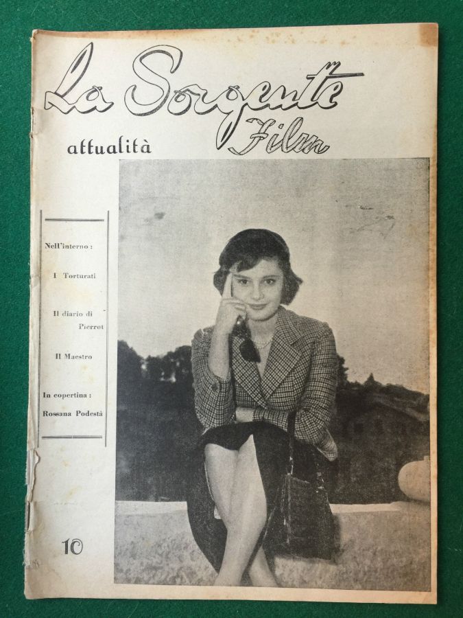 SORGENTE FILM | LA magazine side cover Issue 10  1950