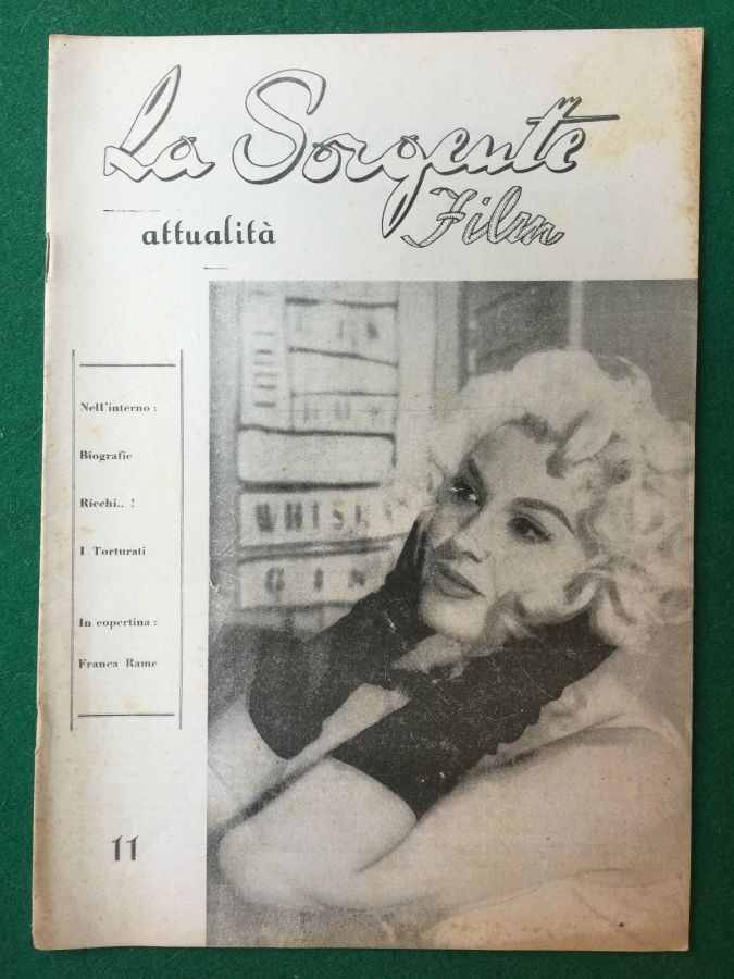 SORGENTE FILM | LA magazine side cover Issue 11  1950