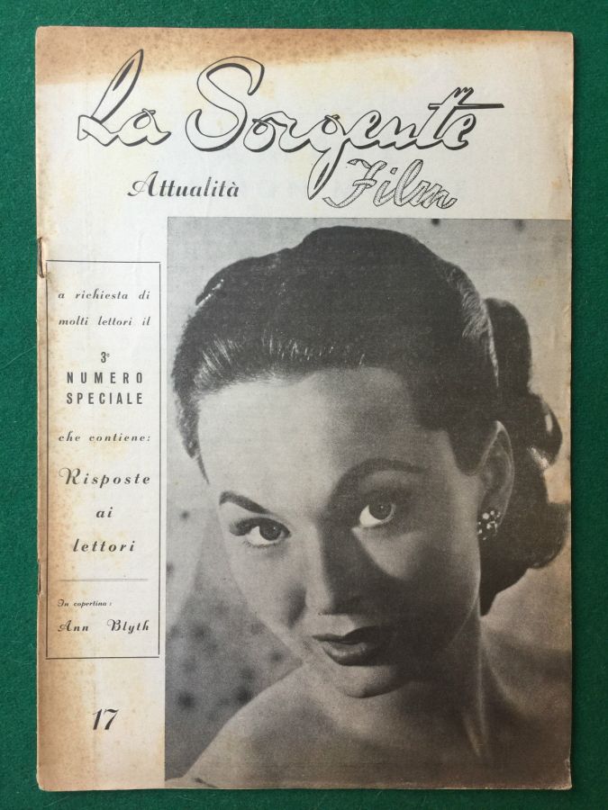 SORGENTE FILM | LA magazine side cover Issue 17  1950