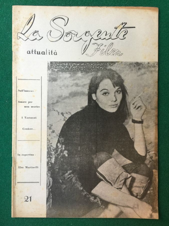SORGENTE FILM | LA magazine side cover Issue 21  1950