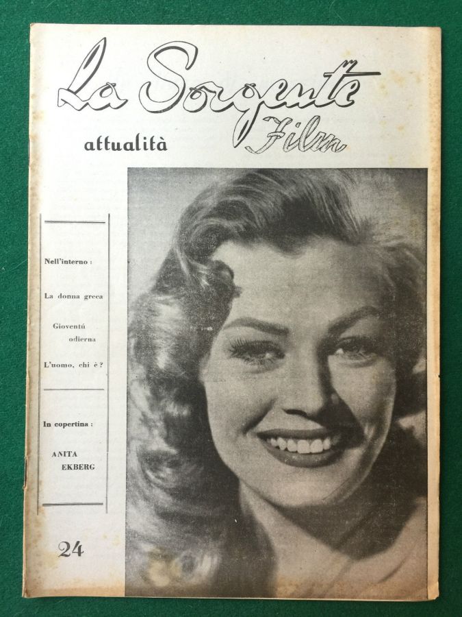 SORGENTE FILM | LA magazine side cover Issue 24  1950