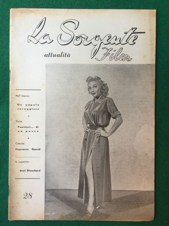 SORGENTE FILM | LA magazine side cover Issue 28  1950