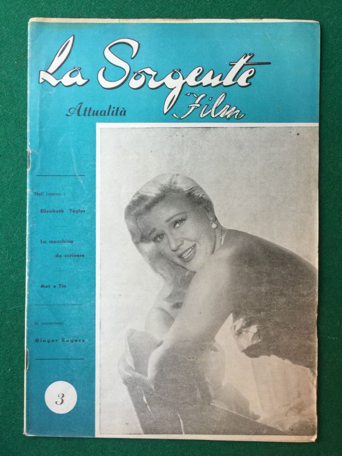 SORGENTE FILM | LA magazine side cover Issue 3  1950