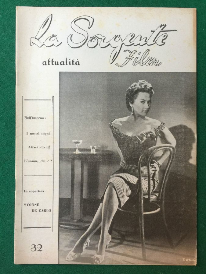 SORGENTE FILM | LA magazine side cover Issue 32  1950