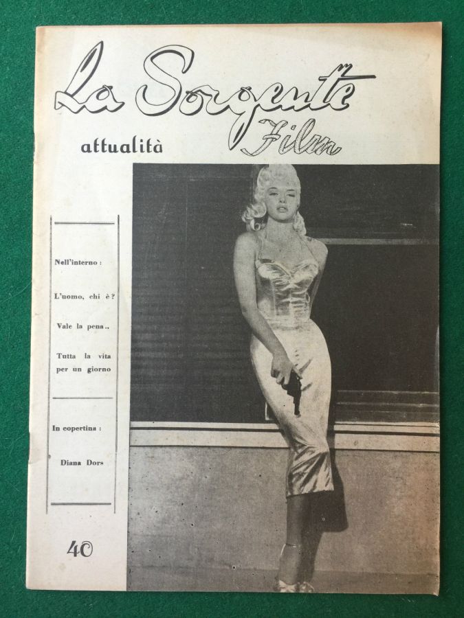SORGENTE FILM | LA magazine side cover Issue 40  1950