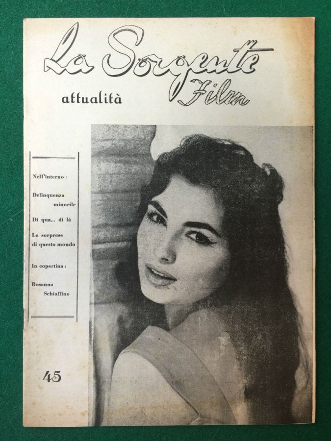 SORGENTE FILM | LA magazine side cover Issue 45  1950