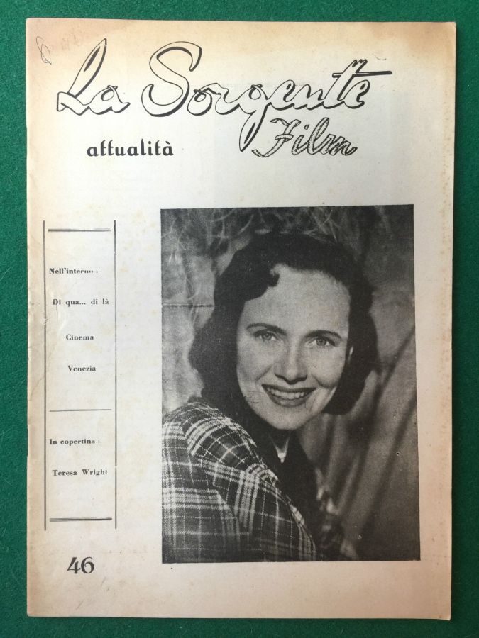 SORGENTE FILM | LA magazine side cover Issue 46  1950