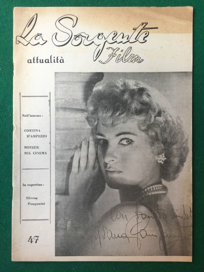 SORGENTE FILM | LA magazine side cover Issue 47  1950