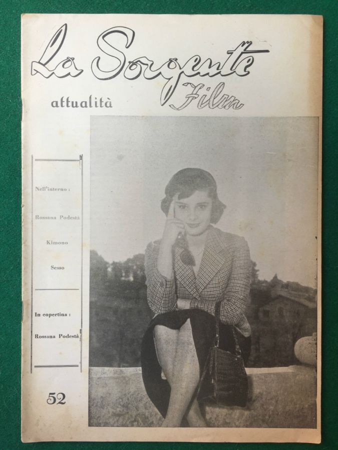 SORGENTE FILM | LA magazine side cover Issue 52  1950
