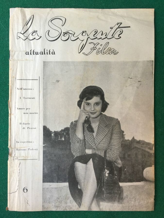 SORGENTE FILM | LA magazine side cover Issue 6  1950