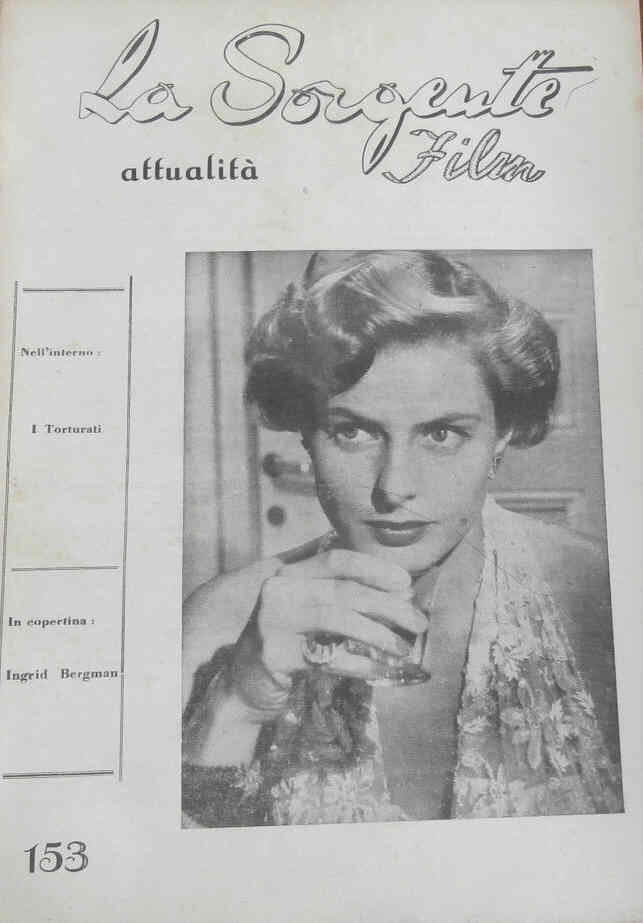 SORGENTE FILM | LA magazine side cover Issue 153  1956