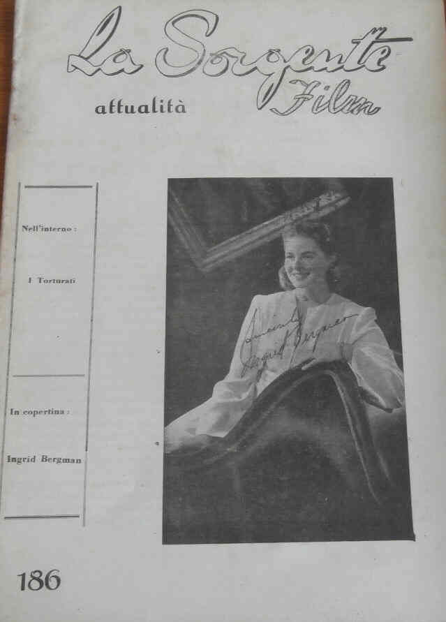 SORGENTE FILM | LA magazine side cover Issue 186  1956