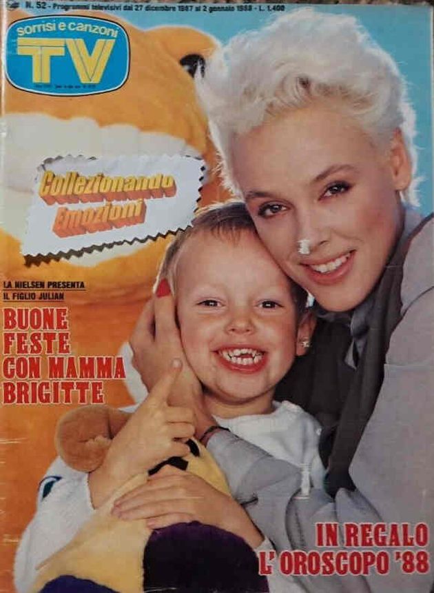 SORRISI E CANZONI TV magazine side cover Issue 52 27 December 1987