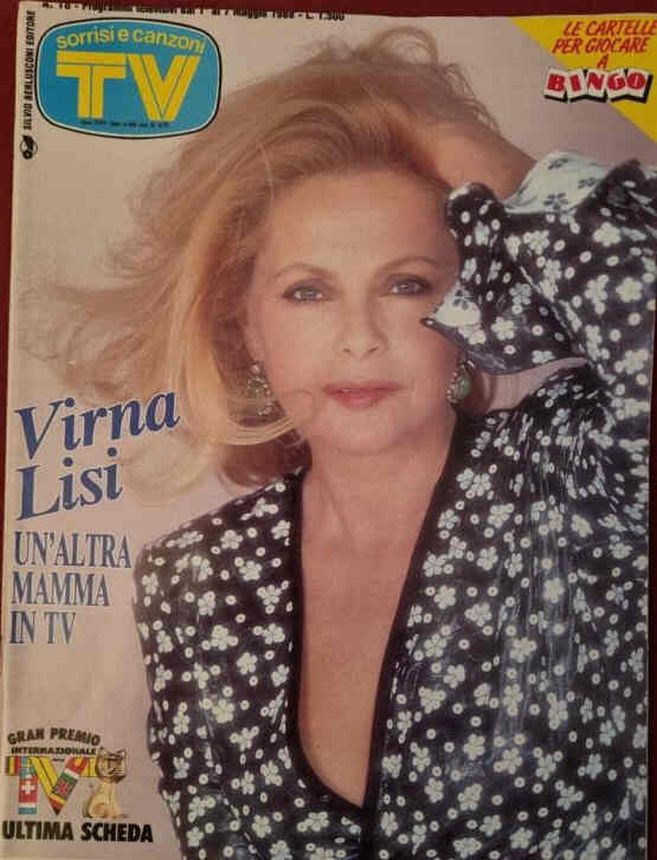 SORRISI E CANZONI TV magazine side cover Issue 18 1 May 1988