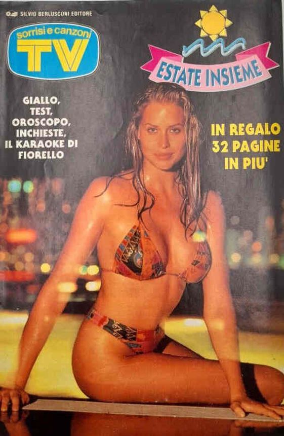 SORRISI E CANZONI TV magazine side cover Issue 30   1994