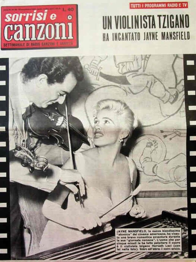 SORRISI E CANZONI TV magazine side cover Issue 45 10 November 1957