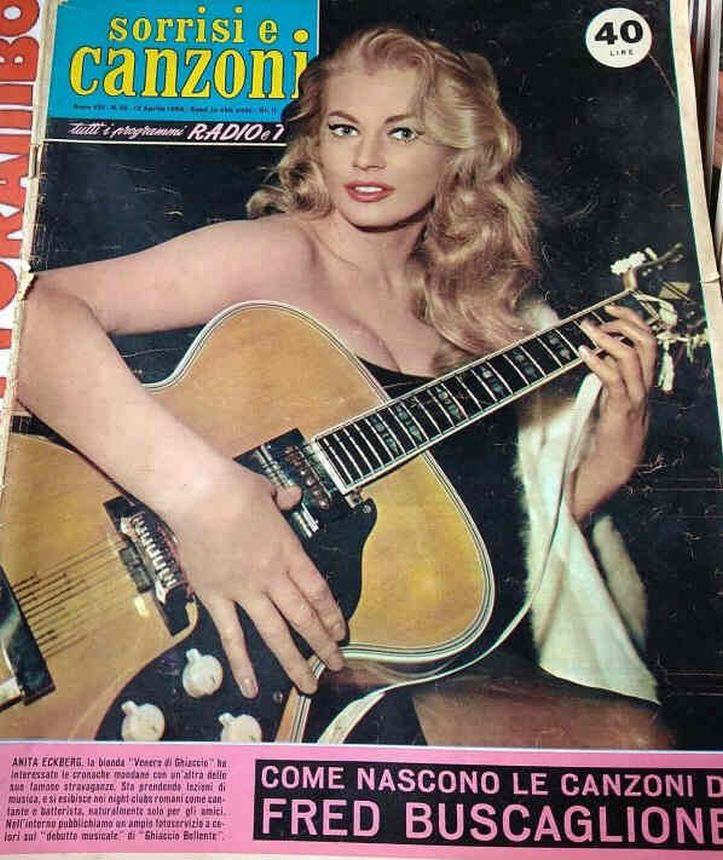 SORRISI E CANZONI TV magazine side cover Issue 15 12 April 1959