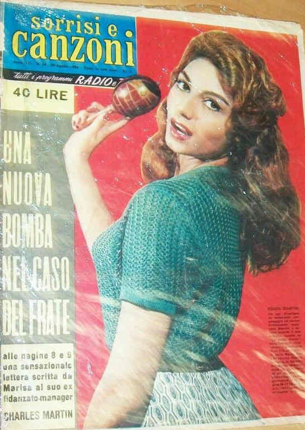 SORRISI E CANZONI TV magazine side cover Issue 35 30 August 1959