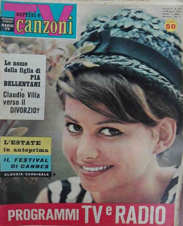 SORRISI E CANZONI TV magazine side cover Issue 20 14 May 1961