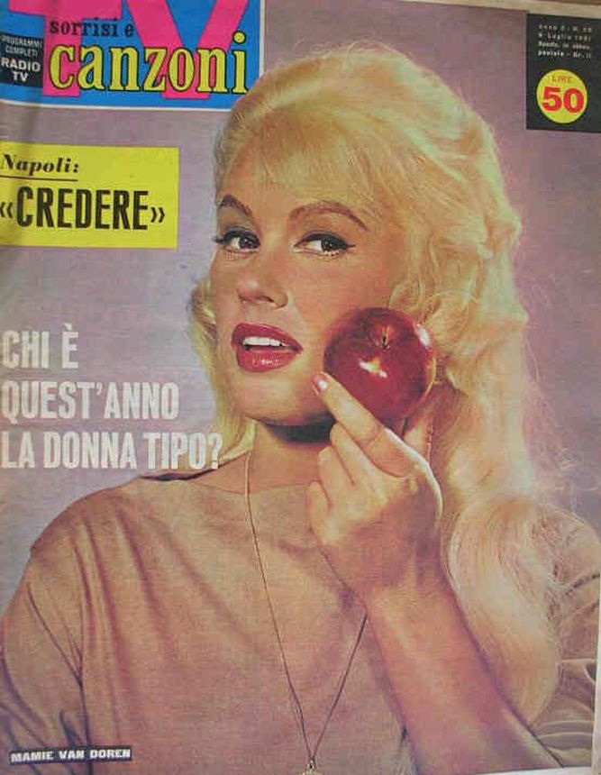 SORRISI E CANZONI TV magazine side cover Issue 28 9 July 1961