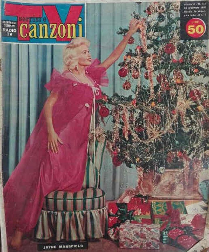 SORRISI E CANZONI TV magazine side cover Issue 52 24 December 1961