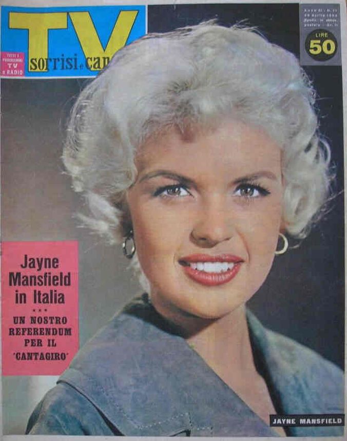 SORRISI E CANZONI TV magazine side cover Issue 17 29 April 1962