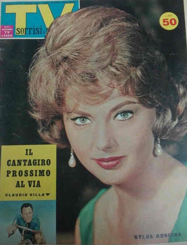 SORRISI E CANZONI TV magazine side cover Issue 23 10 June 1962