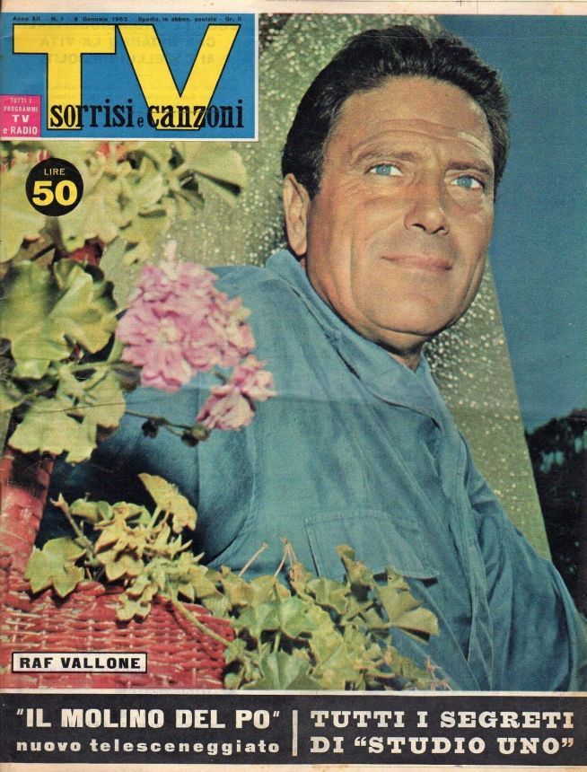 SORRISI E CANZONI TV magazine side cover Issue 1 6 January 1963
