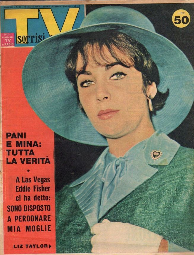 SORRISI E CANZONI TV magazine side cover Issue 11 17 March 1963