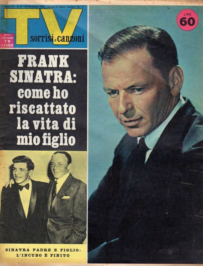 SORRISI E CANZONI TV magazine side cover Issue 51 22 December 1963