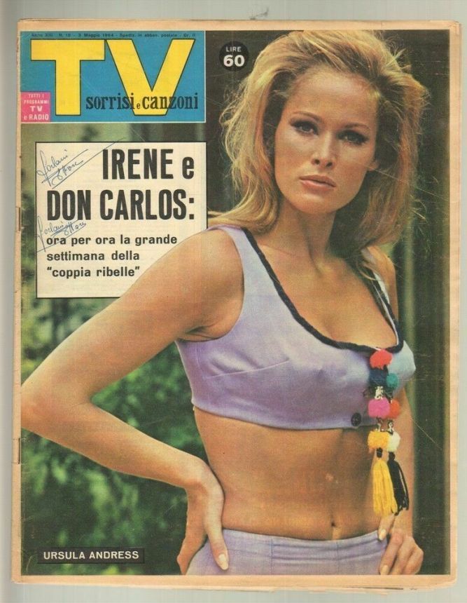 SORRISI E CANZONI TV magazine side cover Issue 18 3 May 1964