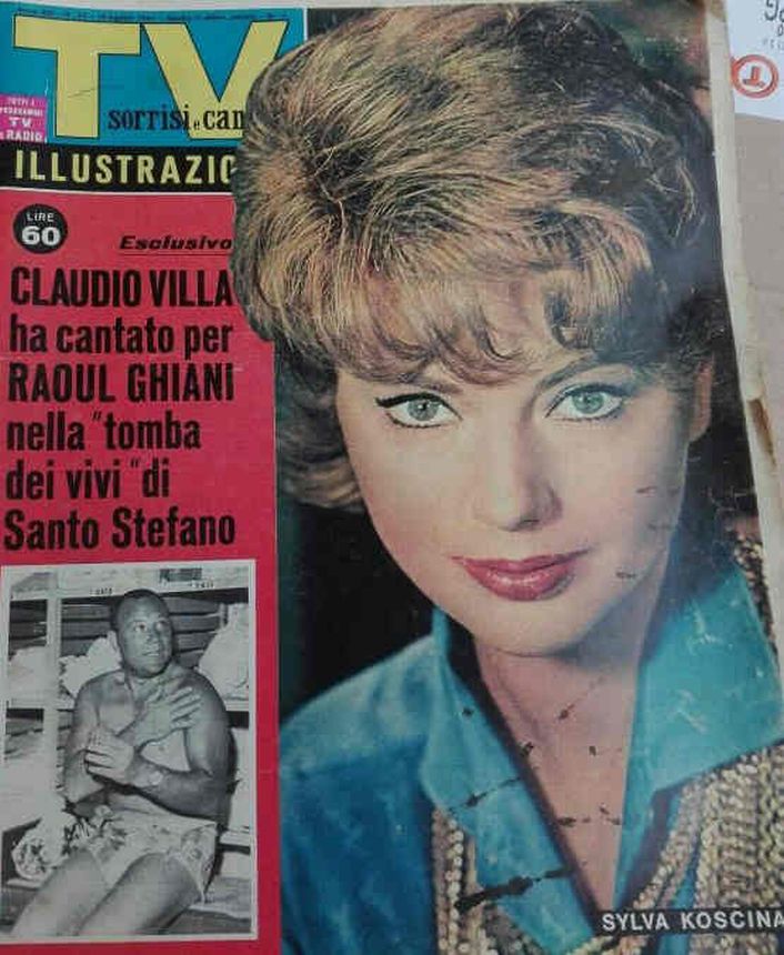 SORRISI E CANZONI TV magazine side cover Issue 33 16 August 1964