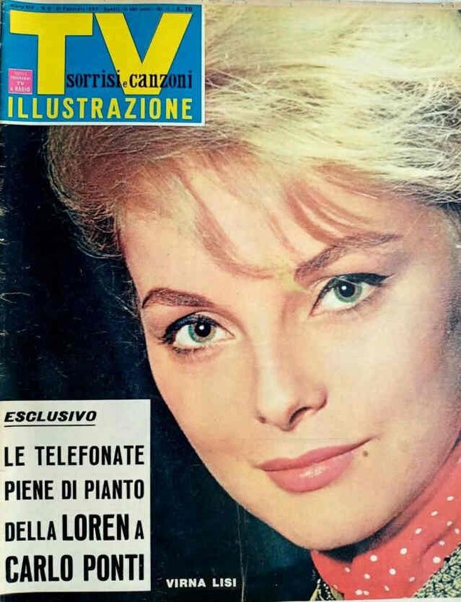 SORRISI E CANZONI TV magazine side cover Issue 8 21 February 1965
