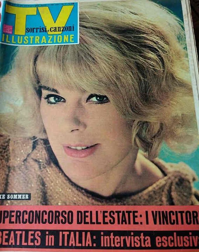 SORRISI E CANZONI TV magazine side cover Issue 25 20 June 1965