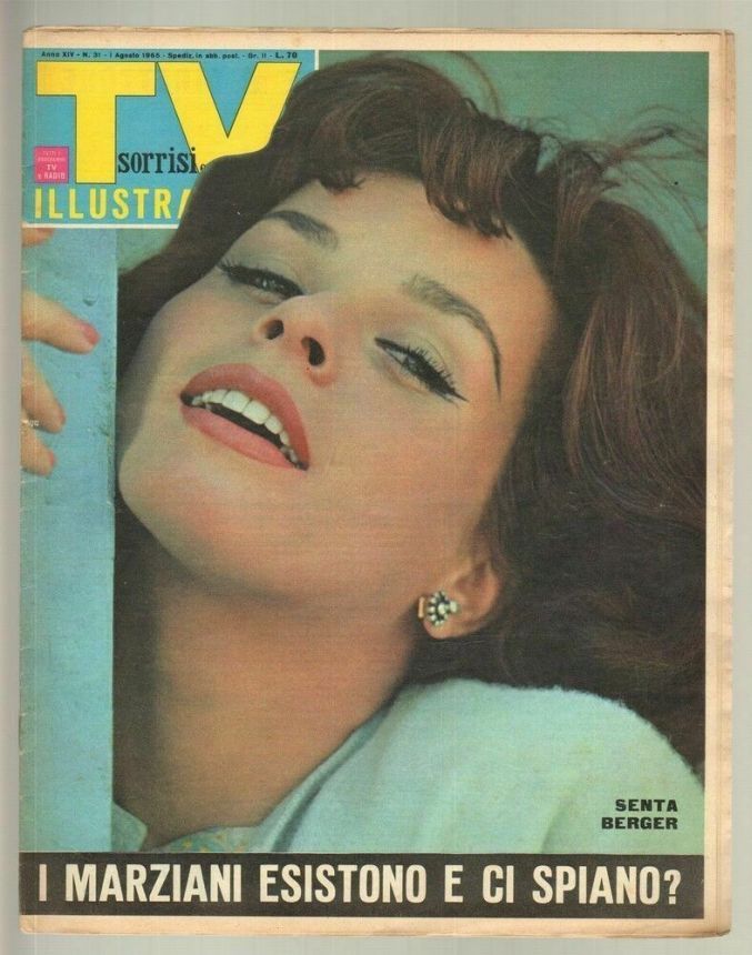 SORRISI E CANZONI TV magazine side cover Issue 31 1 August 1965