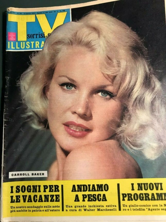 SORRISI E CANZONI TV magazine side cover Issue 32 8 August 1965