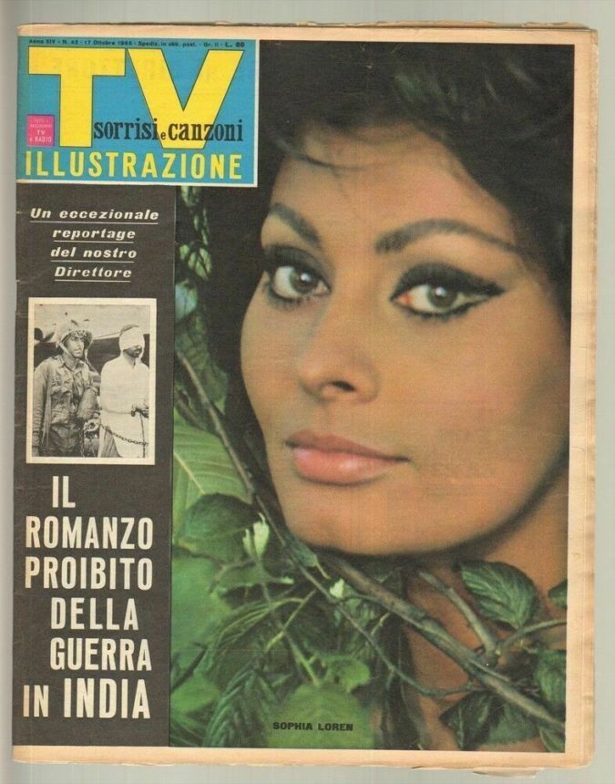 SORRISI E CANZONI TV magazine side cover Issue 42 17 October 1965